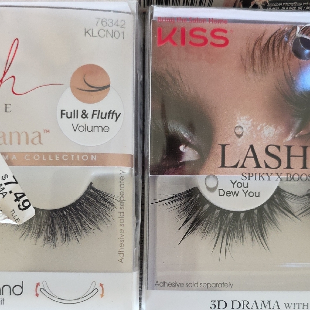 L.A. Colors Drama Lash, Kiss, And Ardell  Eyelash Collection, New, 8 Packs. - Picture 11 of 12
